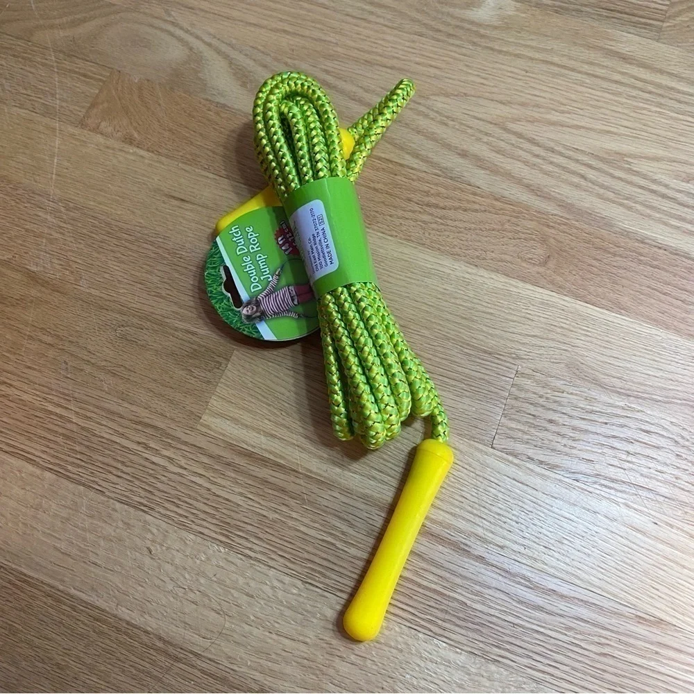 Jump Rope 14” Double Dutch NEW Yellow Green Outdoor